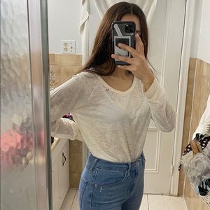 buy1get1 50% off!- White long sleeve top from Bluenotes